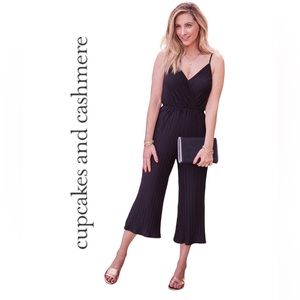 Cupcakes and Cashmere Black Jumpsuit Size M